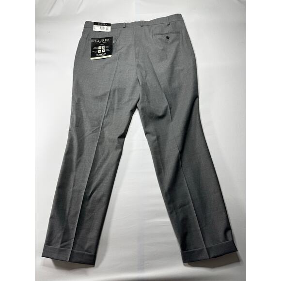 NWT Lauren Ralph Lauren Men's Classic Fit Wool Gray Dress Pants - Size 40x31.5 - Picture 2 of 9